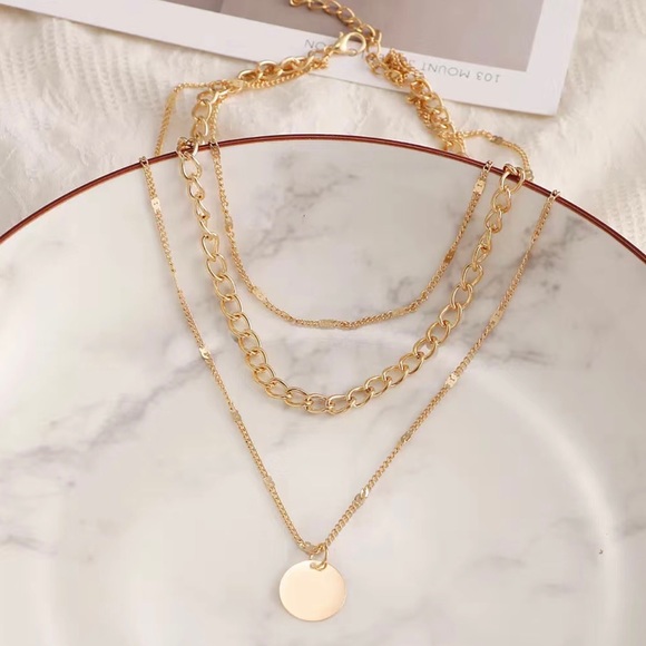 Women's Jewelry Layered Accessories Round Pendant - Picture 13 of 14